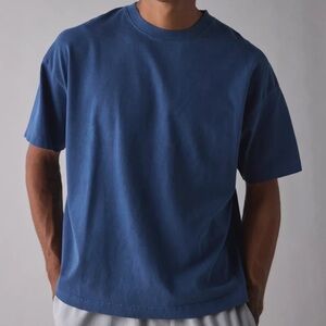 Urban Outfitters Standard Cloth Jump Shot Premium Heavyweight Cotton Tee - Blue